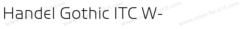 Handel Gothic ITC W字体转换